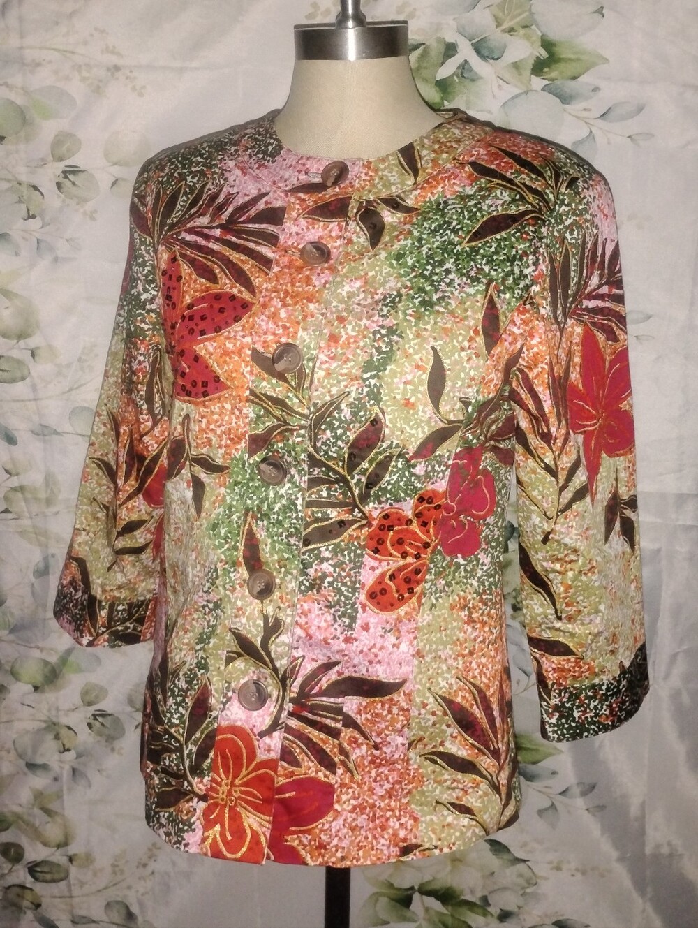 ($3Bundled) Unique Beaded Jacket